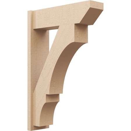 Ekena Millwork 7 1/2-in W x 24-in D x 36-in H Balboa Slat Rough Cedar Woodgrain TimberThane Outlooker, Primed Tan OUTUR075X24X36BOA24RCPR